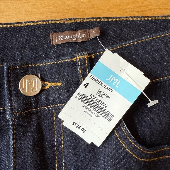 J MCLAUGHLIN LOWDEN WIDE LEG JEANS HIGH WAIST PREPPY MODERN WEEKEND NWT 4 - Picture 9 of 11